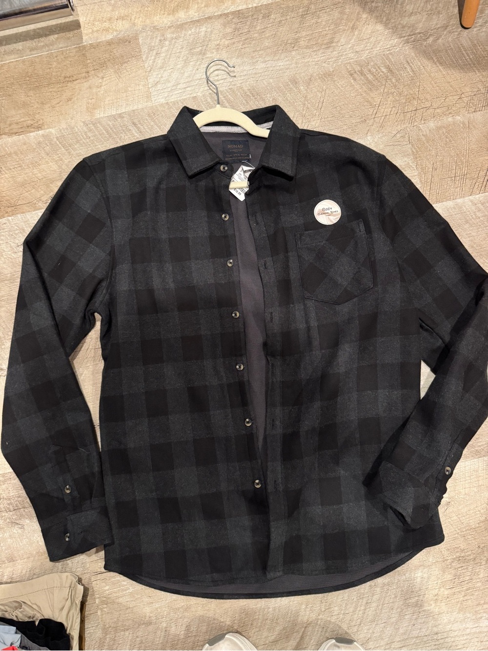 Nomad Black Plaid Button-Down Shirt